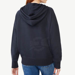 Sudaderas con capucha de tacto suave para mujer más vendidas, ropa de invierno informal personalizada al por mayor con diseño forrado de logotipo frontal - Product Image 3