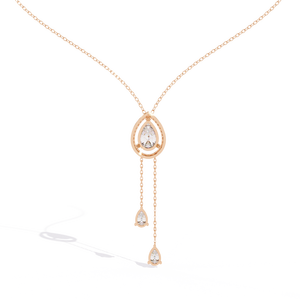 Collier en diamant rond cultivé en laboratoire pour femmes, or 18 carats, 1,81 ct, accessoire de mariage - Product Image 2
