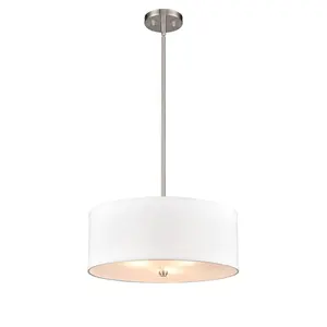 Lustre moderne en tissu blanc Lampes suspendues Décoration artistique Plafond suspendu pour la maison ou le bureau Utilisation intérieure - Product Image 2