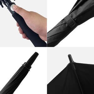 Paraguas de <span class=keywords><strong>golf</strong></span> grandes rectos automáticos Pongee baratos de color con logotipo personalizado a prueba de viento de marca promocional Parapluie para exteriores - Product Image 6