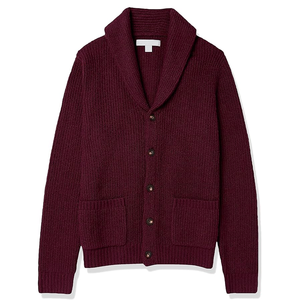 Top qualité tendance respirant col en v tricoté pull coton Logo personnalisé imprimé hommes hiver tricots ODM approvisionnement - Product Image 5