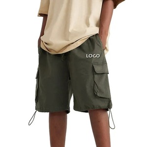 Pantalones Cortos Cargo Casuales para Hombre, Diseño Personalizado de Primera Calidad, Hechos en Fábrica, con Bolsillo Lateral, Corte Holgado, Seis Bolsillos - Product Image 1