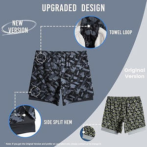 Short de basket-ball 2 en 1 léger à séchage rapide de haute qualité personnalisé en usine pour jeunes Shorts de sport pour hommes - Product Image 6