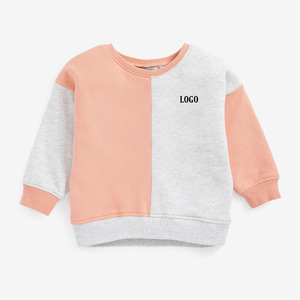 Sweat-shirt à blocs de couleur pour filles, manches longues, col rond, matière confortable et douce, idéal pour l'hiver, vêtements décontractés, service OEM - Product Image 6