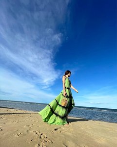 Vestido largo de verano con espalda descubierta para mujer, traje bohemio informal elegante - Product Image 6