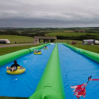 Toboggan aquatique gonflable géant personnalisé pour enfants et adultes, en PVC, pour usage résidentiel, scolaire et extérieur