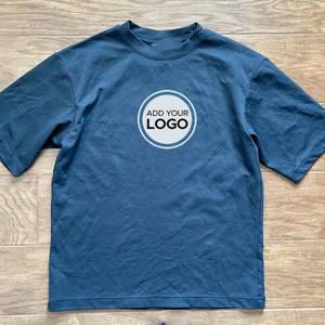 Camiseta con logotipo personalizado Ringer para hombre, camisetas con hombros caídos, Camisetas básicas holgadas informales de verano, camisetas de algodón AIRism - Product Image 3