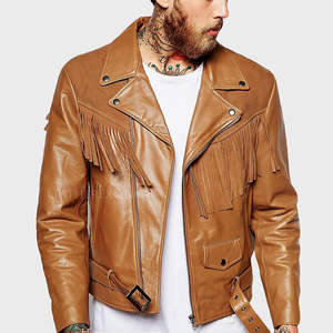 Chaqueta de cuero de alta calidad de diseño superior 100% para hombre, soporte de manga larga, impermeable, a prueba de viento, personalizable, precio razonable, Invierno - Product Image 1