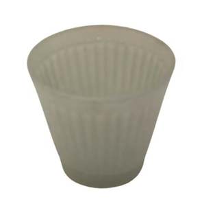 Support de lampe T en verre de luxe pour décoration de la maison avec base en fer plaqué laiton fini couleur or - Product Image 4