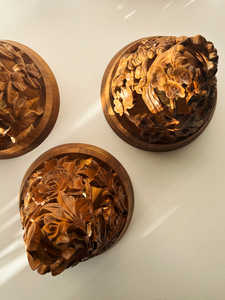 Quemador floral Quemador Oudh Soportes de incienso de madera hechos a mano - Product Image 2