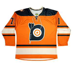 Camisetas de hockey sobre hielo sublimadas de diseño personalizado OEM, Sarga de aparejos transpirables con nombre y número, ropa deportiva de bajo precio - Product Image 5