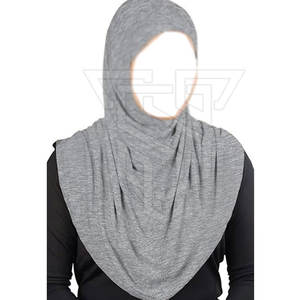 Algodón/Poliéster Venta al por mayor Diseño duradero Musulmán Dubai Hijab Mujeres Estilo Moda Hijab Totalmente cubierto Mujeres Hijab - Product Image 1