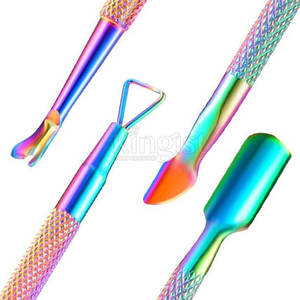 Empujador de Cutículas de Agarre Suave con Punta Plana para una Forma de Cutícula Suave, Empujador de Cutículas de Doble Cara - Product Image 4