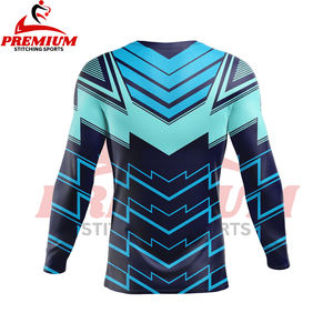 Camiseta de Compresión de Alta Calidad Hecha a Medida, Impresión Digital, Transpirable, Antibacteriana, Camiseta de MMA Rash Guard para Hombre - Product Image 2