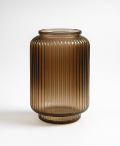 Vase en verre gaufré moderne Vase de mariage de table design floral vintage Vase à fleurs décoratif artistique - Product Image 1