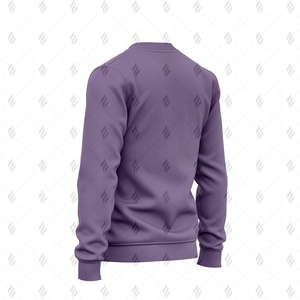 Sweat-shirt à col rond pour homme en coton/polyester personnalisé OEM, coupe classique, processus d'impression sérigraphique écologique, marque - Product Image 5