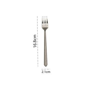 Designer Handle Silver Finished Cutlery Set Modern Flatware Ideal for Home Restaurants Hotels and <b>Tabletop</b> Use From India - Product Image 3