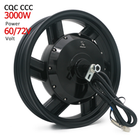 60v 72v 3000w 5000w 17 pouces sans brosse sans engrenage vélo électrique gros vélo moto jante moyeu moteur arrière