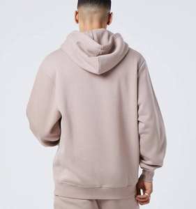Mencustom en blanco francés Terry casual streetwear Sudadera con capucha Crop Boxy pullover Style sudaderas con capucha unisex de talla grande significa hombro caído - Product Image 4
