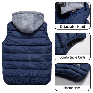 Casual Wear <b>Lightweight</b> Sleeveless Puffer <b>Jacket</b> New Design Fashion Winter Custom Winter Puffer <b>Jacket</b> - Product Image 3