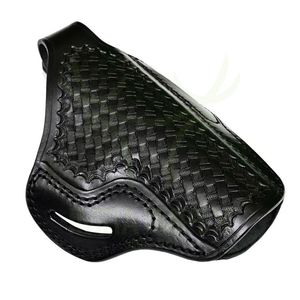 Hoge Kwaliteit Aanpasbare Echte Koe Lederen Tactische Pistool <span class=keywords><strong>Holster</strong></span> Met Basketweave Patroon <span class=keywords><strong>Gun</strong></span> Holsters Uit Pakistan