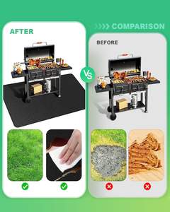 แผ่นรองใต้เตาปิ้งย่างสำหรับเตาปิ้งย่างกลางแจ้ง |   แผ่นรองกันไฟสองด้าน คุณภาพสูง สำหรับเตาไฟ บาร์บีคิว ระเบียง สนามหญ้า - Product Image 4