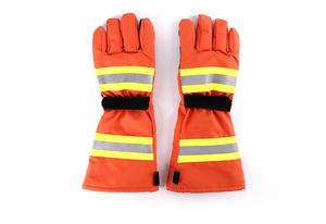Guantes de lucha contra incendios impermeables Rescate a prueba de incendios resistentes al desgaste y al calor para conductores y bomberos - Product Image 6