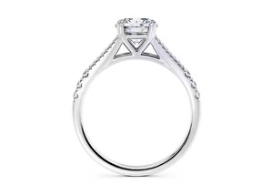 แหวนเพชรเม็ดเดี่ยวสีทอง14K สำหรับทุกเพศแหวนเพชรมอยส์ซอไนท์ทรงกลมสวยงามเหมาะสำหรับงานแต่งงานและปาร์ตี้ - Product Image 3