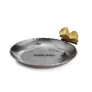 Handmade Rectangle-Shaped Stainless Steel Modern Luxury <b>Chocolate</b> Tray Hammered Finish Nickel Plate Eco-Friendly <b>Wedding</b> New - Product Image 2