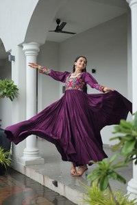 Indian Premium Designer Women's Traditional Salwar Kameez Embroidery Zari <b>Sequins</b> Reyon <b>Material</b> Quick Dry for Wedding Party - Product Image 2