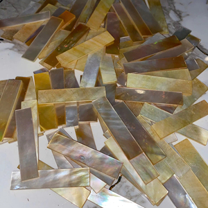 Natural Yellow Black White Mother Pearl Shell Rectangle Slab 13x18mm-25x35mm Sizes for Home & Wedding Decorative Crafts - Product Image 1