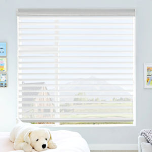 ستائر فاخرة نافذة غرفة المعيشة محرك ذكي واي فاي ستائر <span class=keywords><strong>Shangrila</strong></span> كهربائية بمحركات أفقية شفافة ثلاثية الظل أعمى - Product Image 1