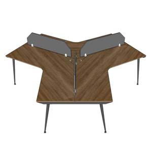 โต๊ะกลุ่ม 3 ที่นั่งร่วมสมัย 285x247 ซม. ไม้อัด ระบบ CONE HBCO056 - Product Image 4