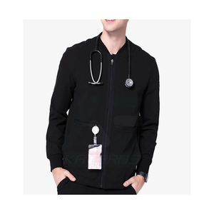 เสื้อสครับทางการแพทย์แบบปรับปรุงใหม่ รุ่นล่าสุด ผลิตตามแบบ OEM คุณภาพสูง ขายส่ง เสื้อสครับทำงานแบบสั่งทำพิเศษ สวมใส่สบาย - Product Image 5