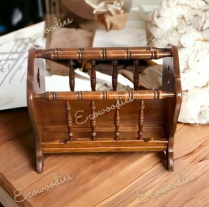 New Design Office Furniture Newspaper <b>Magazine</b> Rack Wooden Dark Brown <b>Magazine</b> Rack Holder for Office Building School Farmhouse - Product Image 4