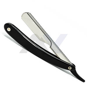 Maquinilla de afeitar profesional de peluquero, hoja de acero inoxidable, mango de plástico, maquinillas de afeitar personalizadas OEM y Shavette, suministro a granel al por mayor - Product Image 3