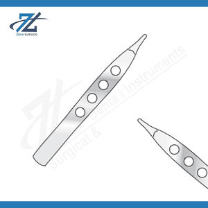 Fórceps de disección de alta calidad Mandíbulas dentadas, 140mm de largo 1-2 dientes Fabricante de acero quirúrgico sin dientes en Pakistán - Product Image 2