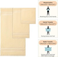 Serviettes de Bain Turques Extra Larges 100% Coton, Tissées Jacquard Premium, Douceur Maximale, Absorption Optimale, Douces pour la Peau