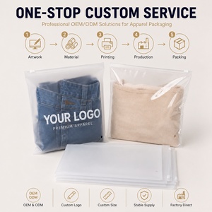 <span class=keywords><strong>Bolsas</strong></span> de plástico esmeriladas para <span class=keywords><strong>ropa</strong></span>, embalaje personalizado con logotipo impreso, autosellado, para camisa, <span class=keywords><strong>ropa</strong></span>, cierre de cremallera transparente - Product Image 5