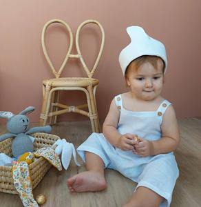 Chaise en rotin pour tout-petits, lapin mignon et adorable, en canne naturelle, chaises en rotin pour enfants et bébés, ensemble de meubles pour les petits enfants - Product Image 6