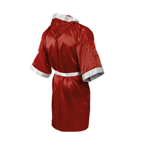 Vestido de boxeo de satén de seda de alta calidad hecho a medida con capucha, Material de alta calidad para uniformes bóxer - Product Image 4