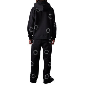 Vente en gros de survêtements décontractés pour hommes imprimés avec logo personnalisé/Survêtements de ville de qualité supérieure survêtements élégants pour hommes 100% coton - Product Image 5