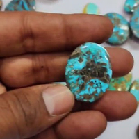 76 pièces de turquoise verte naturelle, taille cabochon ovale en forme de poire de 19 mm à 33 mm, 2495 carats, lot Iroc Sales, 240 $ US