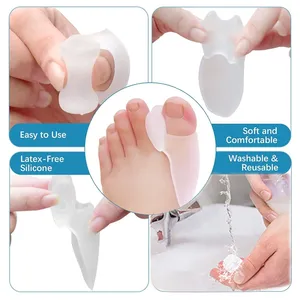 Melenlt <span class=keywords><strong>ortopedico</strong></span> sovrapposto alette alluce alluce alette correttore distanziatori Spreader in Gel separatori di dita - Product Image 3