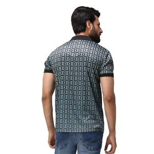 Polo informal con estampado de sublimación personalizado más vendido para hombre, camiseta de polo de golf de manga corta de secado rápido suave de poliéster para hombre - Product Image 4
