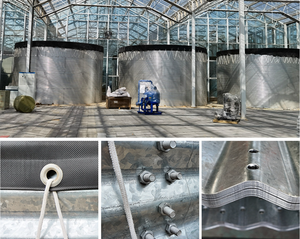 Réservoir de stockage d'eau ondulé personnalisé professionnel usine réservoir d'eau en acier galvanisé produit personnalisé pour l'irrigation potable - Product Image 6