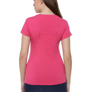 Camisetas de algodón para mujer más vendidas ligeras y veraniegas de alta calidad de Pakistan Plain Dyed Technics - Product Image 2