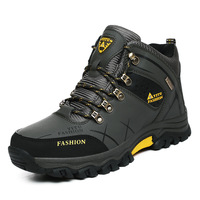 Chaussures de randonnée pour hommes en cuir PU imperméable de haute qualité pour le sport de plein air, spéciales pour la randonnée dans le désert, chaussures de course, bottes de randonnée