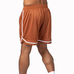 Vente directe d'usine Short de basket-ball 100% coton de haute qualité Marque personnalisée Design solide Technique teinte unie Prix de gros - Product Image 2