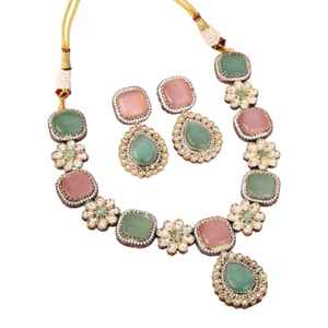 Últimos diseños, collares hechos a mano, joyería india para mujer, ropa de boda, conjuntos de joyería nupcial, conjuntos de joyería chapada en oro para mujer - Product Image 1